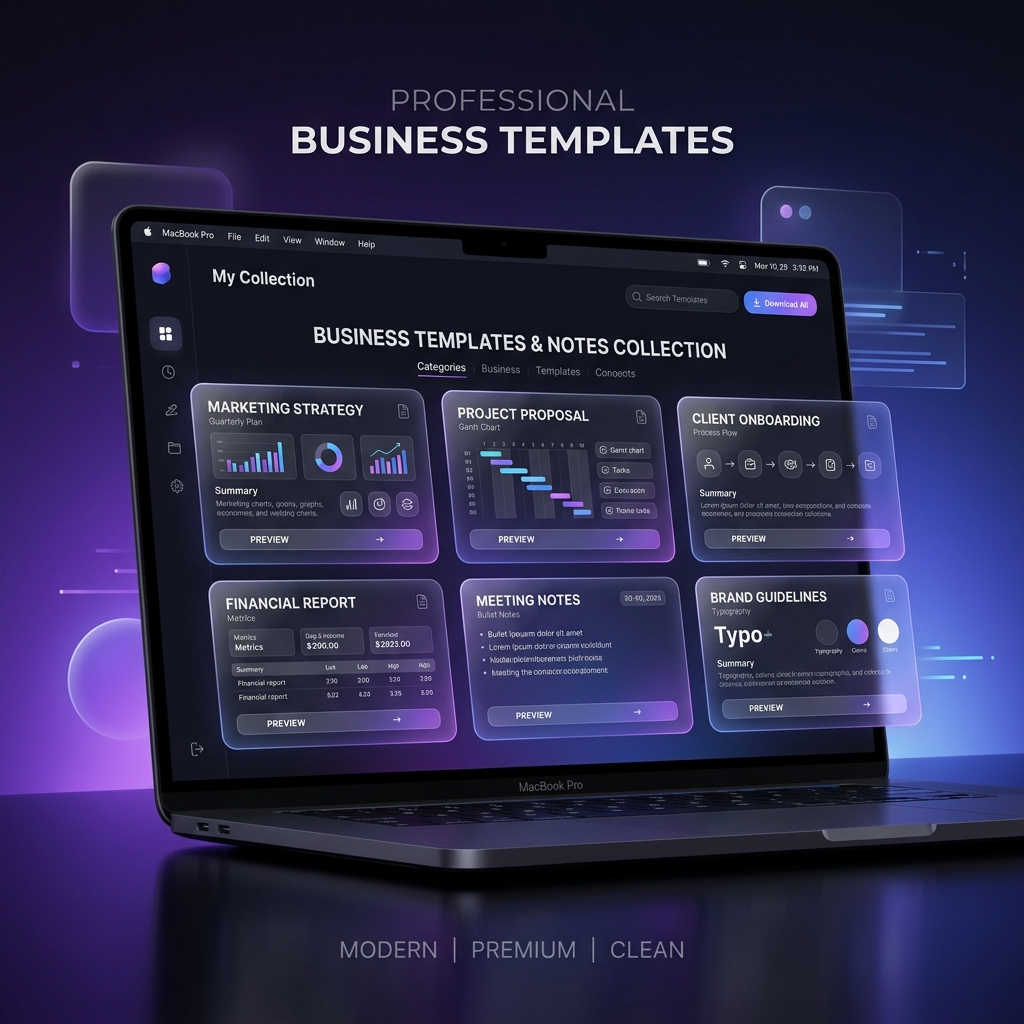 Business Notes & Templates Pack